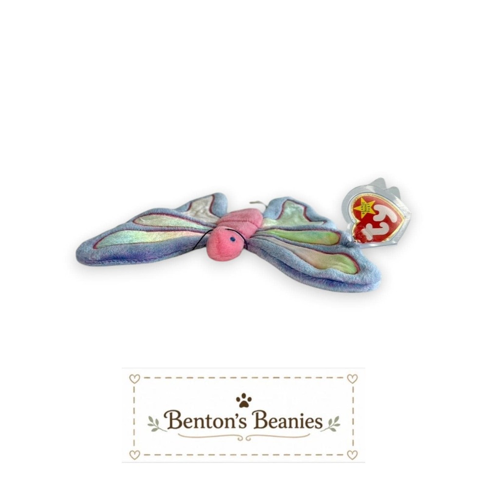 Flitter the Butterfly Ty Beanie Baby | Day Garden Drifter 🦋 | Mint Heart Tag ⭐